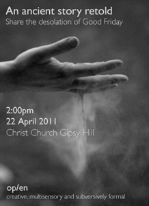 Flyer for Good Friday service
